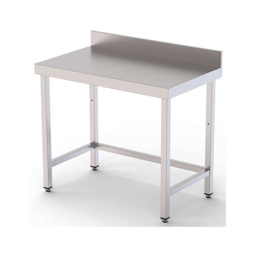 Mesa de Trabajo Acero inoxidable Mural Sin Estante 1200x500x850h mm WTW150120S0