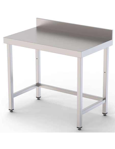 Mesa de Trabajo Acero inoxidable Mural Sin Estante 2600x600x850h mm WTW160260S0