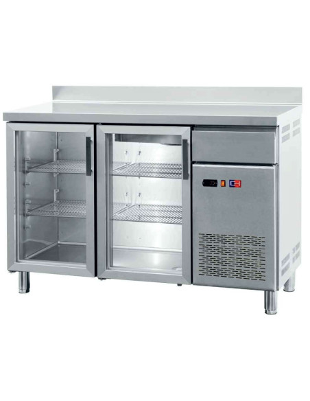 Frente Mostrador Refrigerado con Puertas de Vidrio 4 puertas de 2542 x600 x1045h mm CORDOBA FMCH-250V