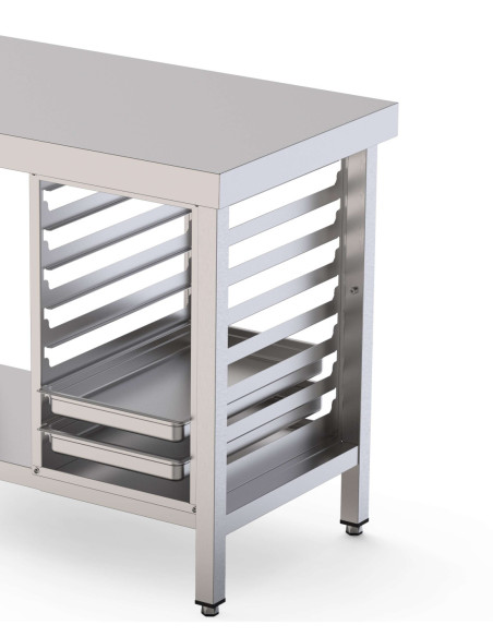 Módulo Acero Inoxidable Para 8 Bandejas 600x400 mm 658x512x597h mm WTA436659BK