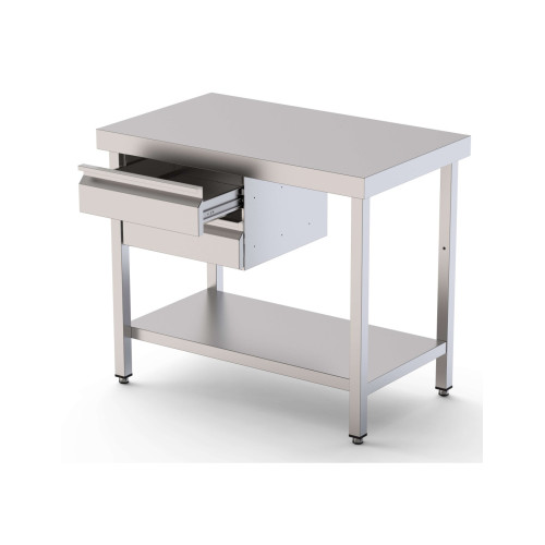 Módulo de Acero Inoxidable De 1 Cajón Con Guías Telescópicas 460x450x150h mm WTA464515DS