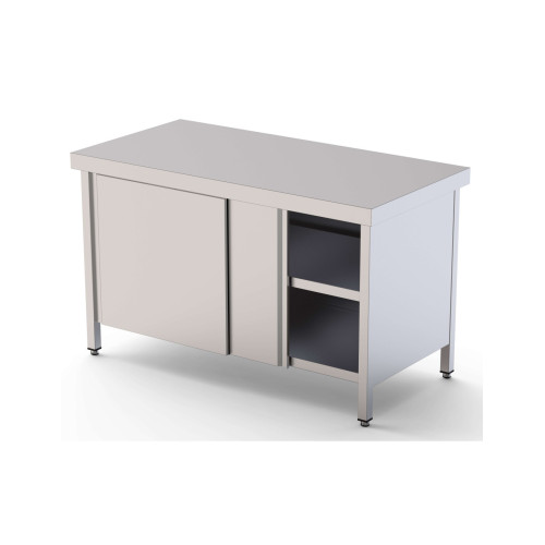 Estante Adicional Acero Inoxidable Para Mesa De Trabajo Fondo 600 Con Longitud De Mesa 2400 mm WTA602400AS