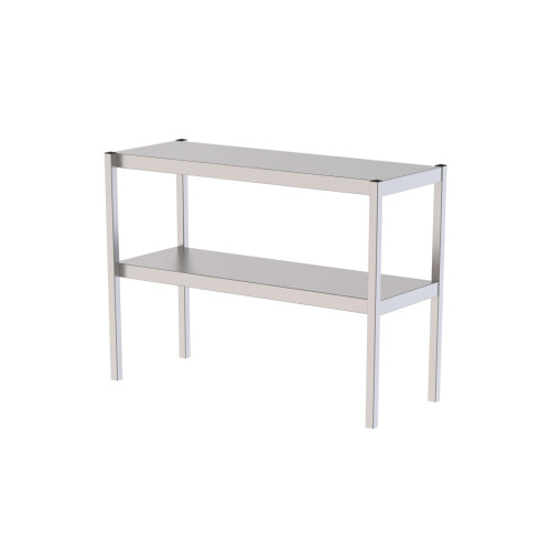 Estante Sobremesa Acero Inoxidable Doble Para Mesas De Trabajo 700x350x650h mm UTS135070S2