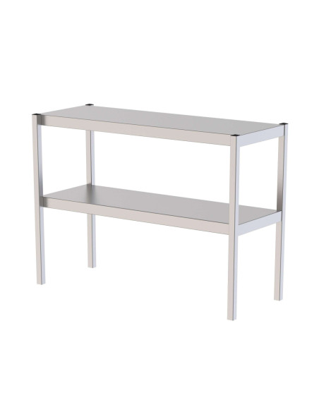 Estante Sobremesa Acero Inoxidable Doble Para Mesas De Trabajo 1700x350x650h mm UTS135170S2