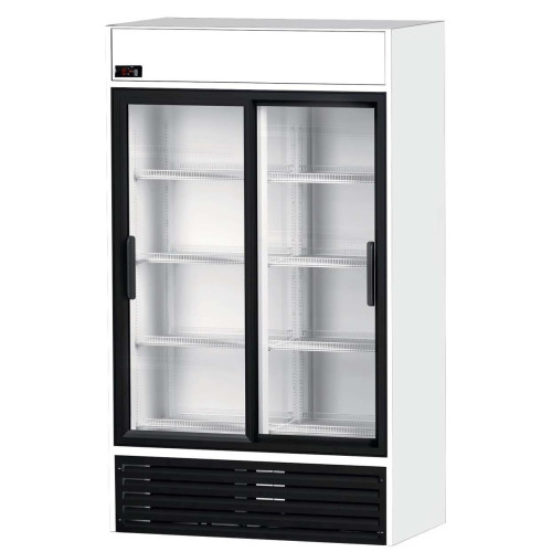 Armario Expositor Refrigerado 1000 litros 2 Puertas Correderas de Vidrio de 1250 x695 x2005h mm CORDOBA RVCS1000