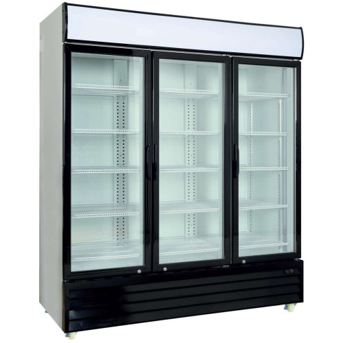 Armario Expositor Refrigerado 1600 litros 3 Puertas Batientes de Vidrio de 1720 x730 x2060h mm PEKIN CST1600