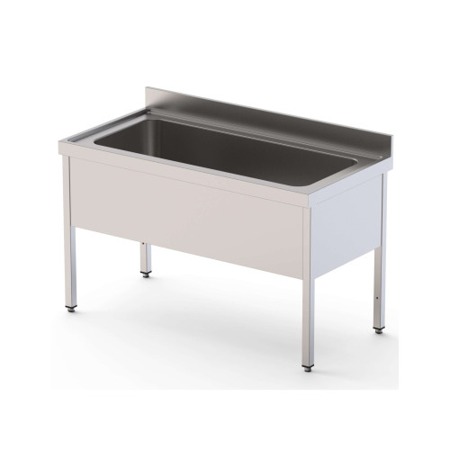 Fregadero Gran Capacidad Acero Inoxidable 1 Cuba Derecha Fondo 700 Con Mueble Sin Estante 1800x700x850h mm IS1718R1HCS0