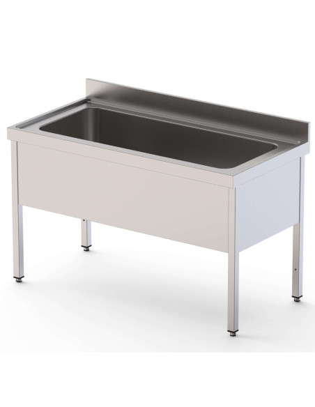 Fregadero Gran Capacidad Acero Inoxidable 1 Cuba Izquierda Fondo 700 Con Mueble Sin Estante 1800x700x850h mm IS1718L1HCS