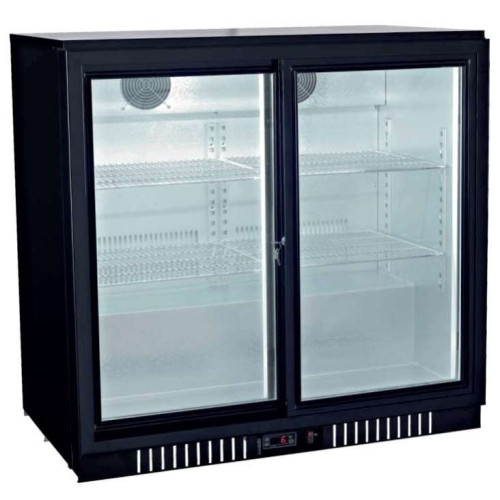 Botellero Expositor Contramostrador 2 puertas correderas de 900 x520 x900h mm PEKIN BB-2S