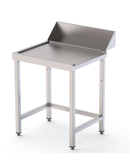 Mesa Acero Inoxidable Para Lavavajillas De Entrada y Salida Sin Estante 700x750x850h mm IS17507WOUTS0