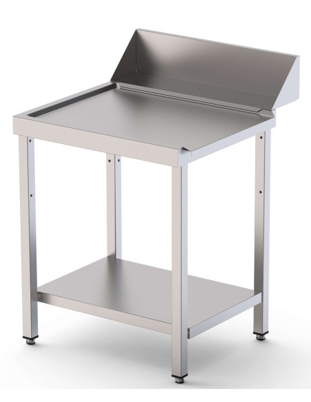 Mesa Acero Inoxidable Para Lavavajillas De Entrada y Salida Con Estante 700x750x850h mm IS17507DWOUTS1