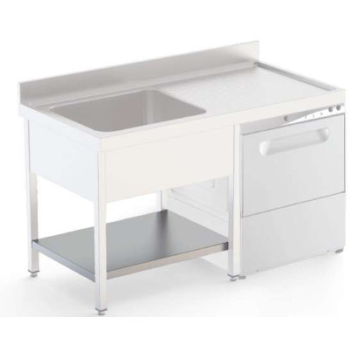 Estante Acero Inoxidable Para Mueble Lavavajillas Fondo 700 Longitud de Mesa 1200 mm ISA7012DWAS
