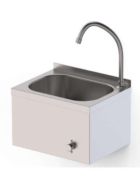 Lavamanos Mural Acero Inoxidable de 400x300x300h mm HWW14030000
