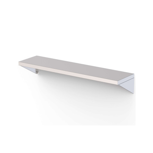 Estantería Mural Acero Inoxidable Con Cartela Fondo 300 de 1000x300x200h mm WMS3103020B