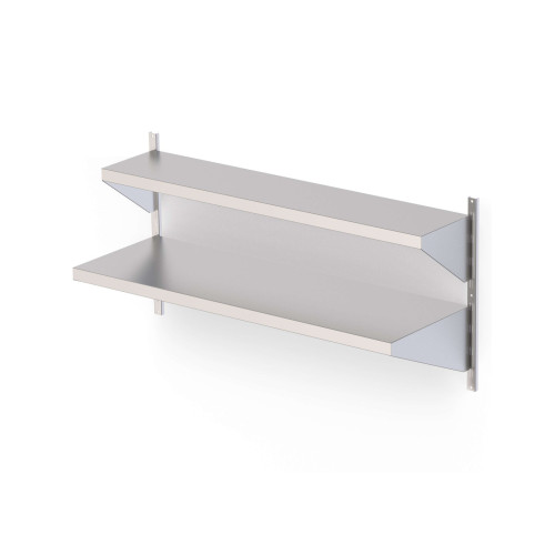 Estantería Mural Acero Inoxidable Con Estante Liso Para Cremallera Mural Fondo 400 1000x400 mm AWSFS100400
