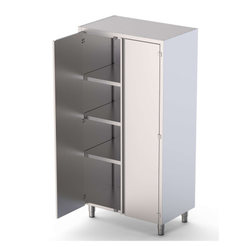 Armario de Pie Acero Inoxidable Con 2 Puertas Abatibles 1000x600x2000h mm FC1060200SW