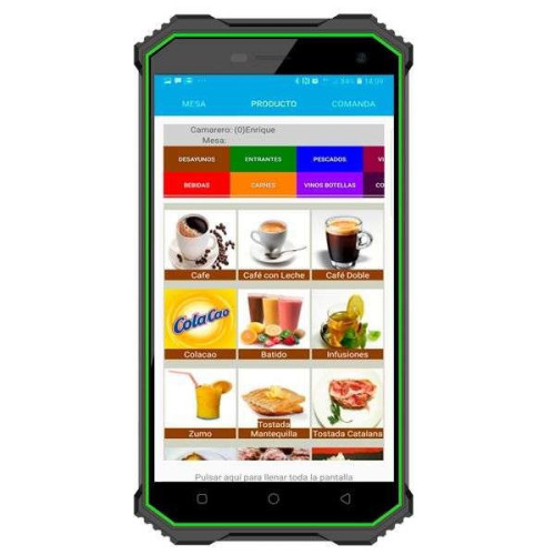 PDA 5 pulgada táctil IP68 con sistema Android, 16Gb almacenaje y 2Gb memoria interna