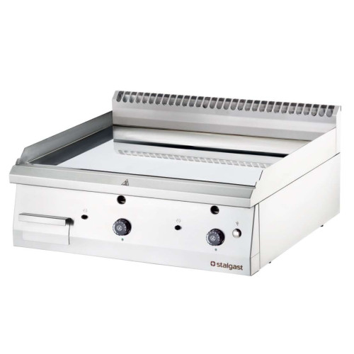 Fry top a gas Cromo Duro sobremesa placa lisa 400x700x250h mm 6,5Kw Línea Varsovia