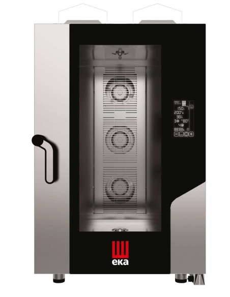 Horno a gas convección MILLENIAL BLACK MASK Gastronomía 11 bandejas GN1/1 MKF1111GBM Línea Padova