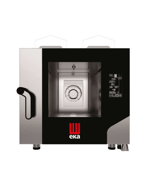 Horno a gas convección MILLENIAL BLACK MASK Gastronomía 5 bandejas GN1/1 MKF511GBM Línea Padova