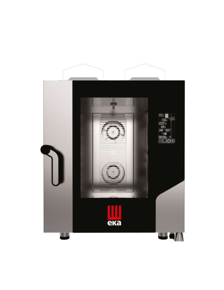 Horno a gas convección MILLENIAL BLACK MASK Gastronomía 7 bandejas GN1/1 MKF711GBM Línea Padova