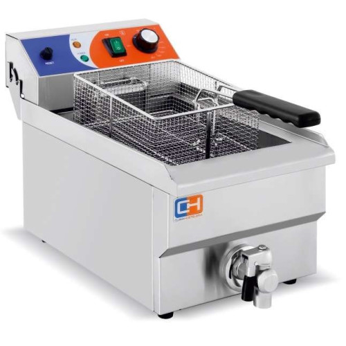 Freidora Eléctrica 10 litros CON Grifo de 280x470x345h mm PEKIN EF-101V