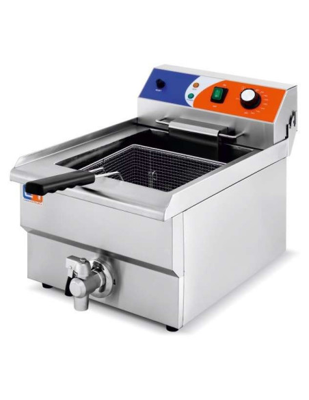 Freidora Eléctrica 12 litros CON Grifo de 336x530x385h mm PEKIN EF-161V