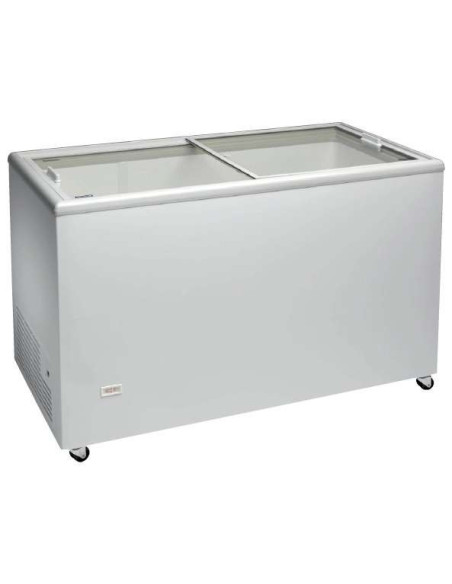 Congelador Horizontal Puerta Vidrio Corredera de 1283 x670 x895h mm AVEIRO ICE400NTVS