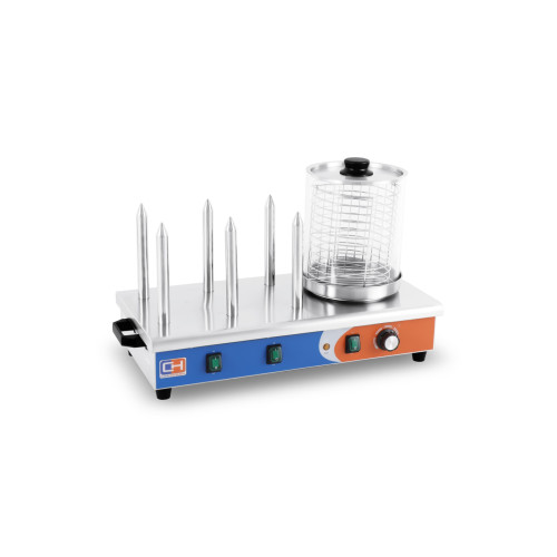 Máquina de Perritos 6 Pinchos de 660x290x410h mm PEKIN HDW-6