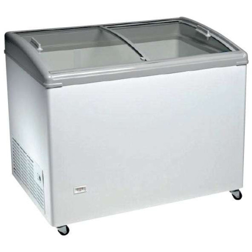 Congelador Horizontal Puerta Vidrio Curvo Corredera de 1063 x670 x900h mm AVEIRO TCHC300N