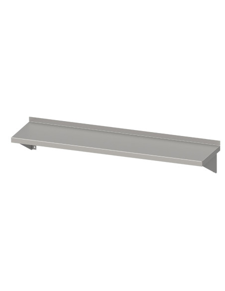 Estante de pared individual acero inoxidable AISI 201 1200x300x400 mm EI123 Línea Varsovia (951733120)
