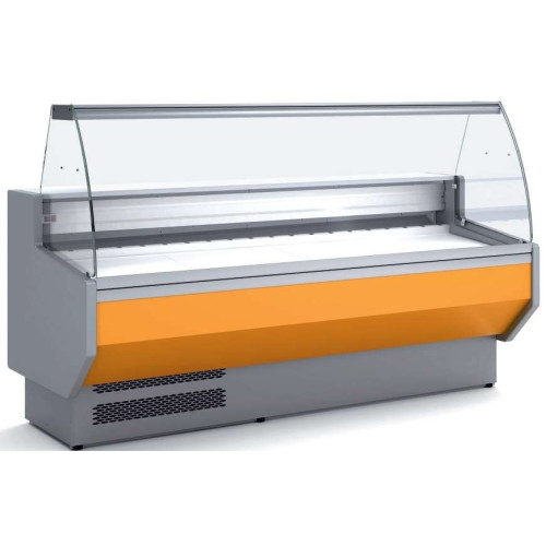 Vitrina Refrigerada Cristal Curvo Fondo 800 dim.1055x800x1235h mm Línea Córdoba VED-8-10-C