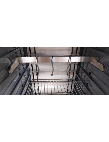 Barra carnicera y Ganchos de acero inoxidable para MC1000