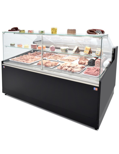 Vitrina Refrigerada Expositora de 2,5 metros Fondo 1100 Frío Ventilado - Exposición Inoxidable - Línea CORDOBA VRV-25