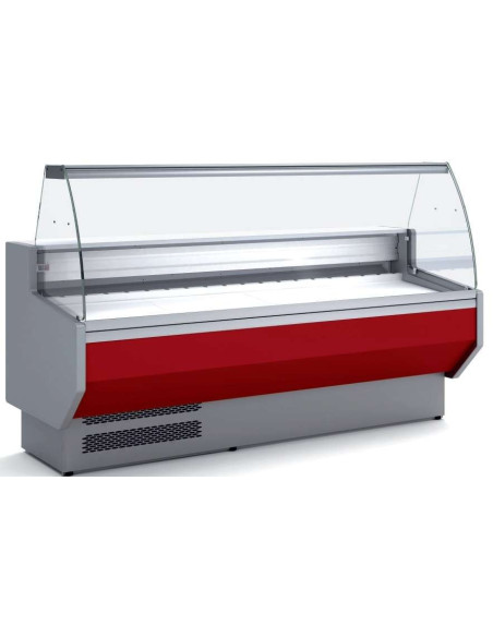 Vitrina Refrigerada Cristal Curvo Fondo 900 dim.1305x940x1235h mm Línea Córdoba VED-9-13-C
