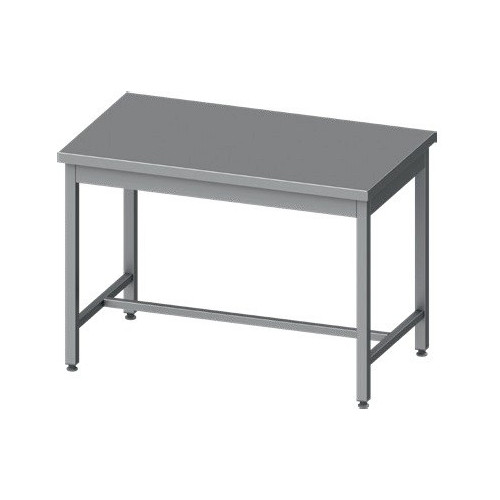 Mesa Central acero inoxidable AISI 201 sin estante 1500x700x850 mm MC157S Línea Varsovia-36 Kg (950087150)