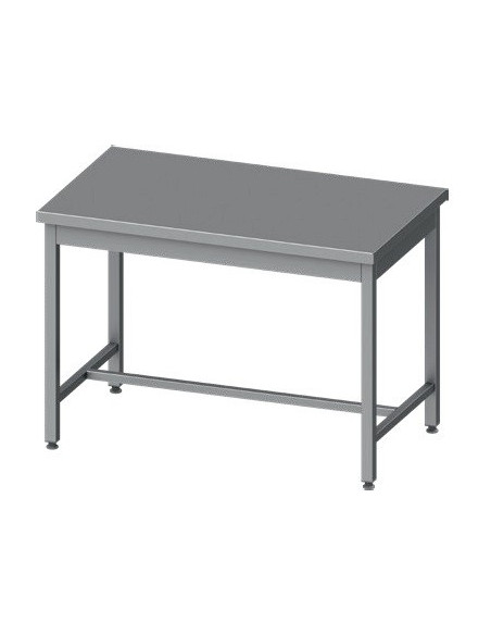 Mesa Central acero inoxidable AISI 201 sin estante 1500x700x850 mm MC157S Línea Varsovia-36 Kg (950087150)