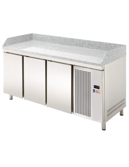 Mesa Refrigerada GN1/1  3 Puertas Preparación Encimera Granito 1792x700x850h mm Línea CORDOBA MRPG-180