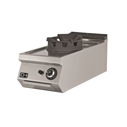 Cocina Wok a Gas Sobremesa 1 fuego 18 kW 400x730x300h mm EMPPLS7WK010 Línea 700 Estambul