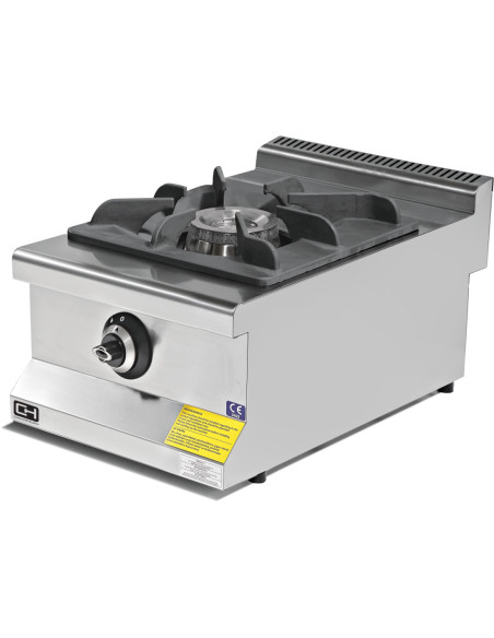 Cocina a gas sobremesa Gran Potencia 1 fuego 8,65 kW 400x635x285h mm EMP6KG010-O Línea 600 Estambul