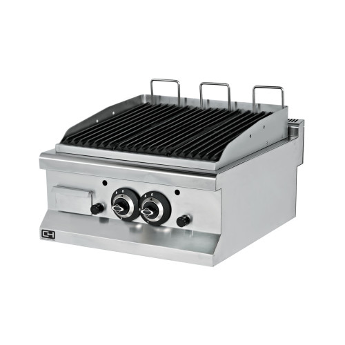 Barbacoa a gas piedra volcánica sobremesa 13 kW 600x635x285h mm EMP6LG020 Línea 600 Estambul