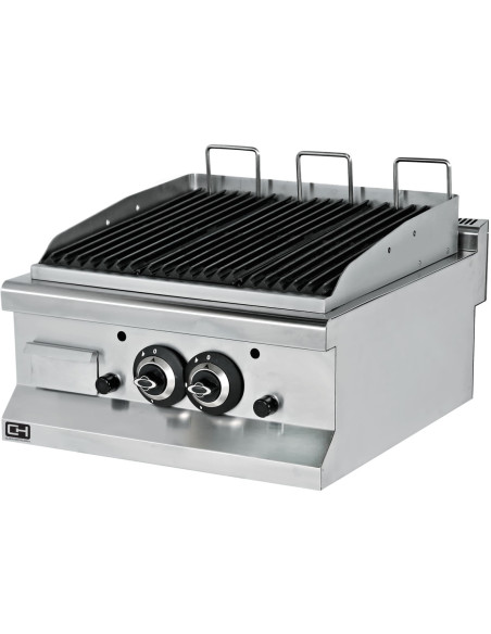 Barbacoa a gas piedra volcánica sobremesa 13 kW 600x635x285h mm EMP6LG020 Línea 600 Estambul