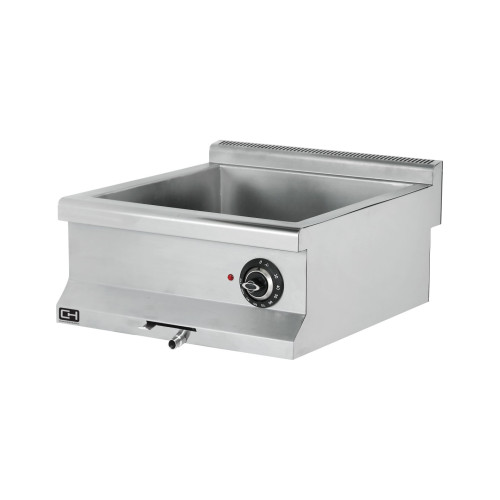 Baño María Capacidad 1-GN1/1 + 2-GN1/4 (no incluidas) 3 kW 600x635x285h mm EMP6SE020 Línea 600 Estambul
