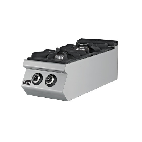 Cocina a Gas Sobremesa 2 fuegos 2 x 8,74 kW 400x900x300h mm EMPPLS9KG010 Línea 900 Estambul