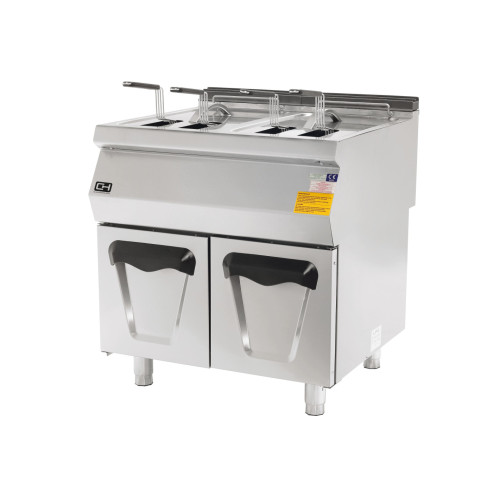 Freidora a Gas 24 + 24 Litros 2 x 17,4 kW 800x900x850h mm EMPPLS9FG020 Línea 900 Estambul