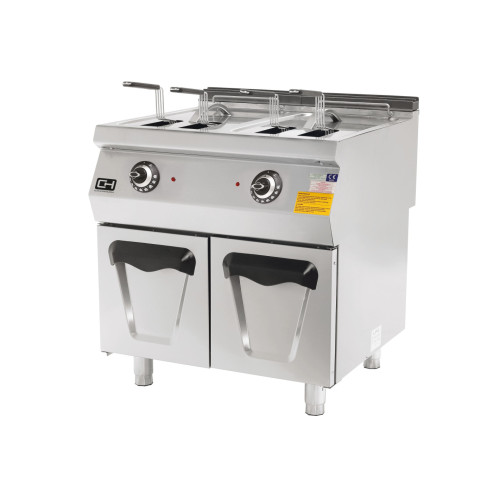 Freidora Eléctrica 14 + 14  Litros 2 x 10,5 kW 800x730x850h mm EMPPLS7FE020D Línea 700 Estambul