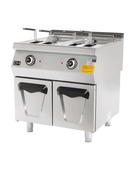 Freidora Eléctrica 24 + 24 Litros 2 x 18 kW 800x900x850h mm EMPPLS9FE020 Línea 900 Estambul