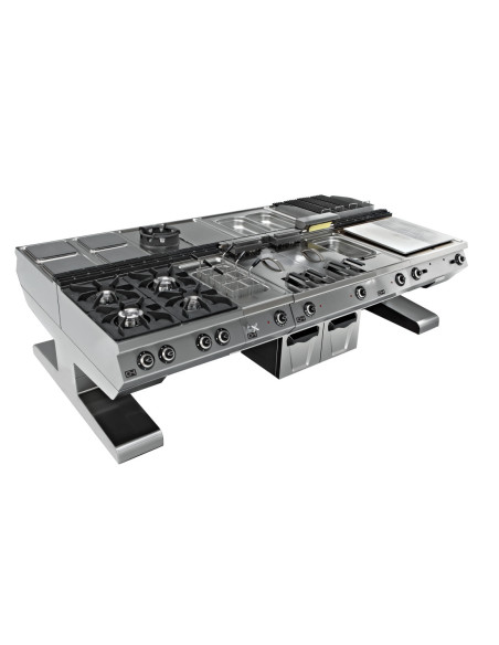 Soporte Voladizo Cocina Central 2400x1710x550h mm EMPPLS9CTV240 Línea 900 Estambul