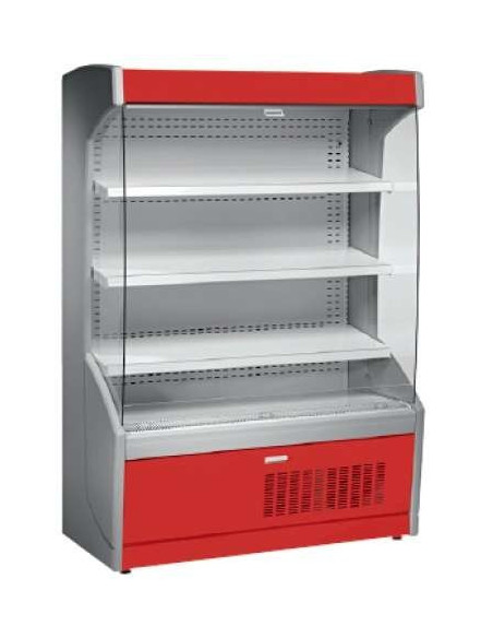 Mural Refrigerado Expositor 4 Estantes Fondo 700 de 1530 x700 x1998h mm AVEIRO MPL150-R color rojo