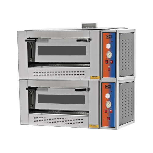 Horno Pizza a Gas capacidad 6 + 6 pizzas diámetro 30 cm EMP6+6G